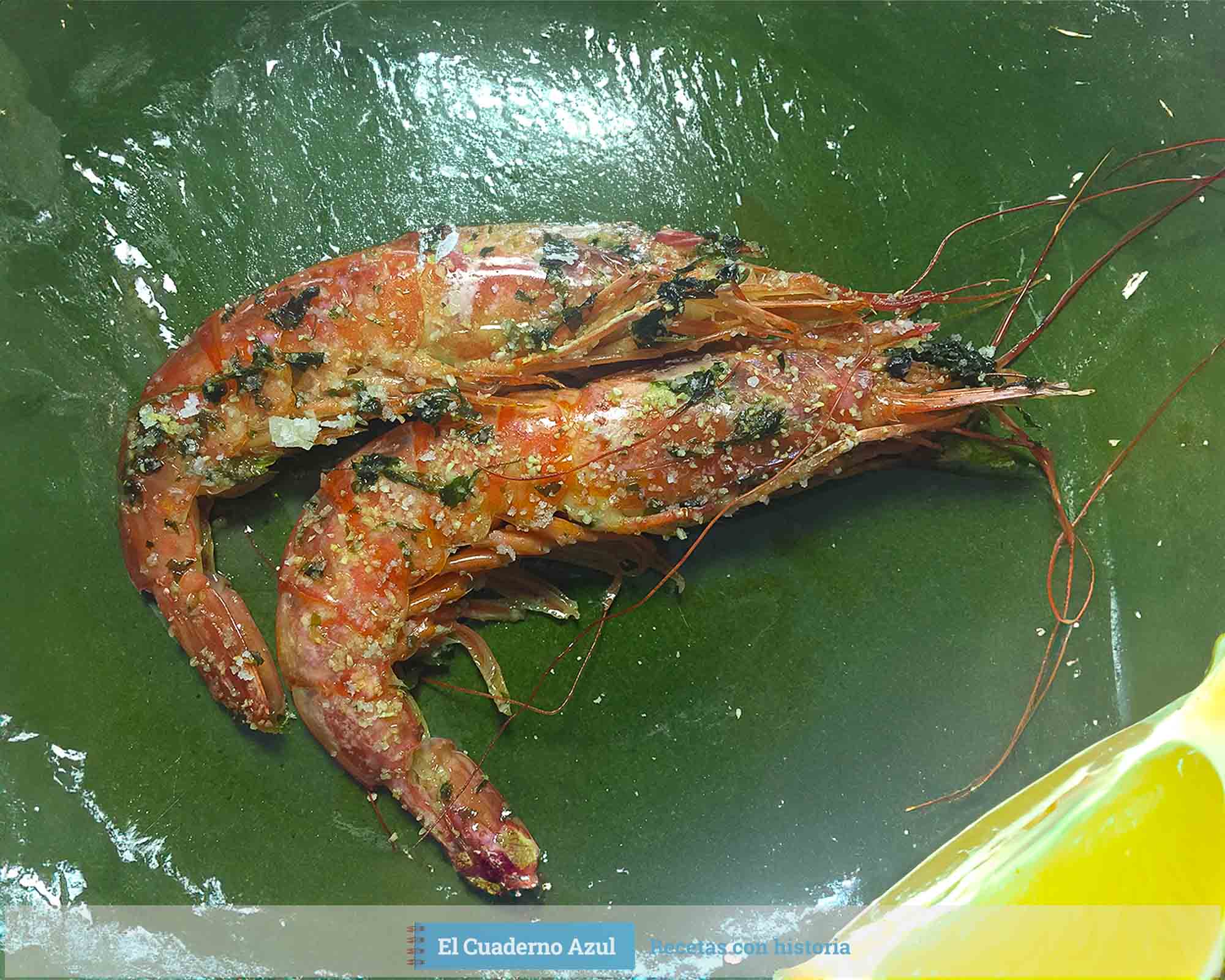 Gambones al horno Detalle