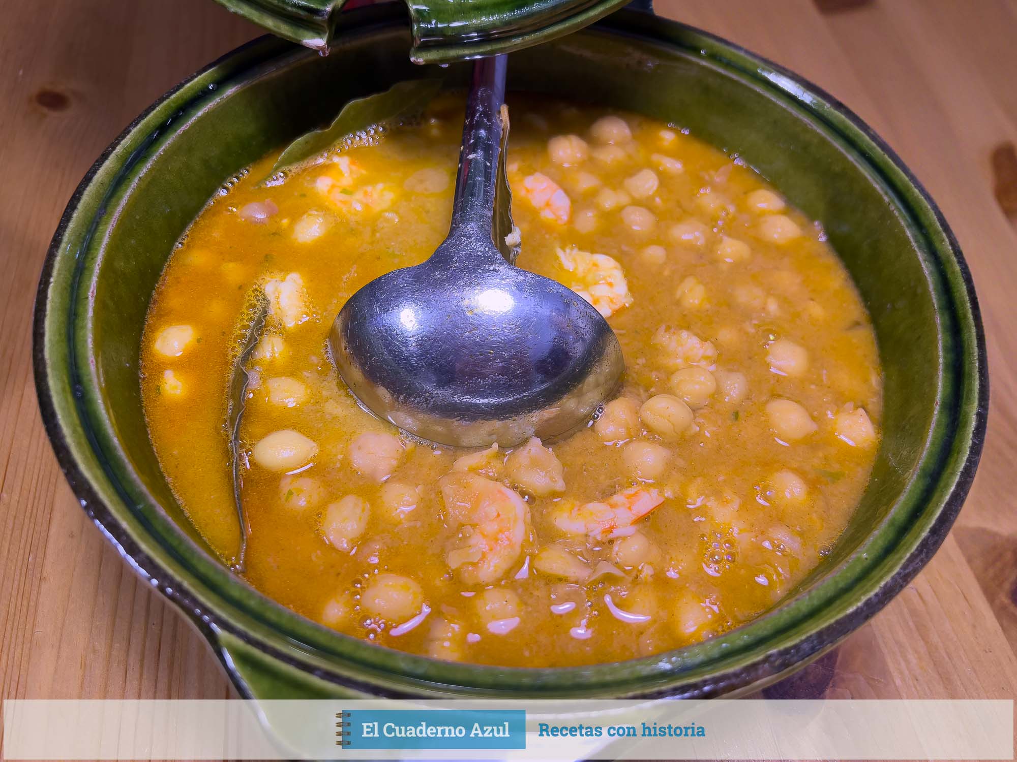 Garbanzos con langostinos Detalle 3