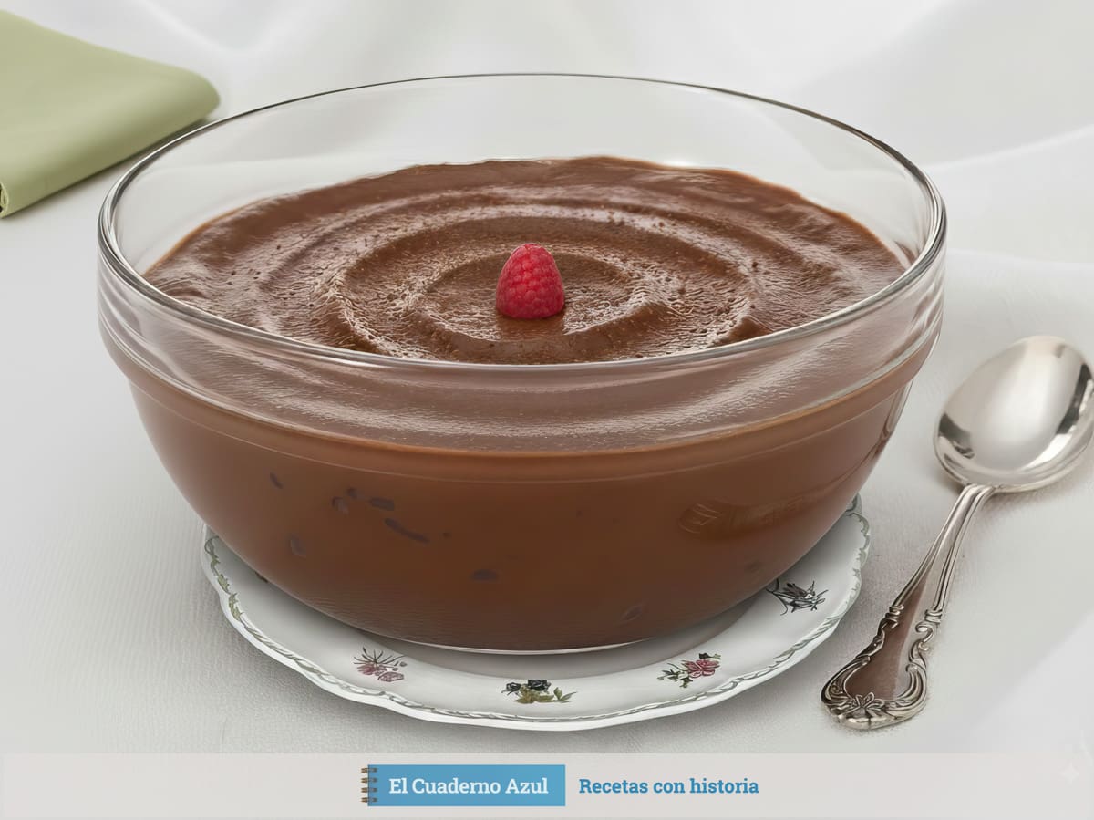 Mousse de chocolate en bol